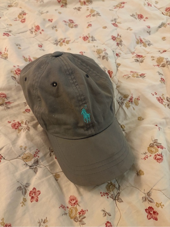 Ralph Lauren Accessories - Polo by Ralph Lauren Classic Baseball Cap - Gray/Green w/ Embroidered Teal Logo